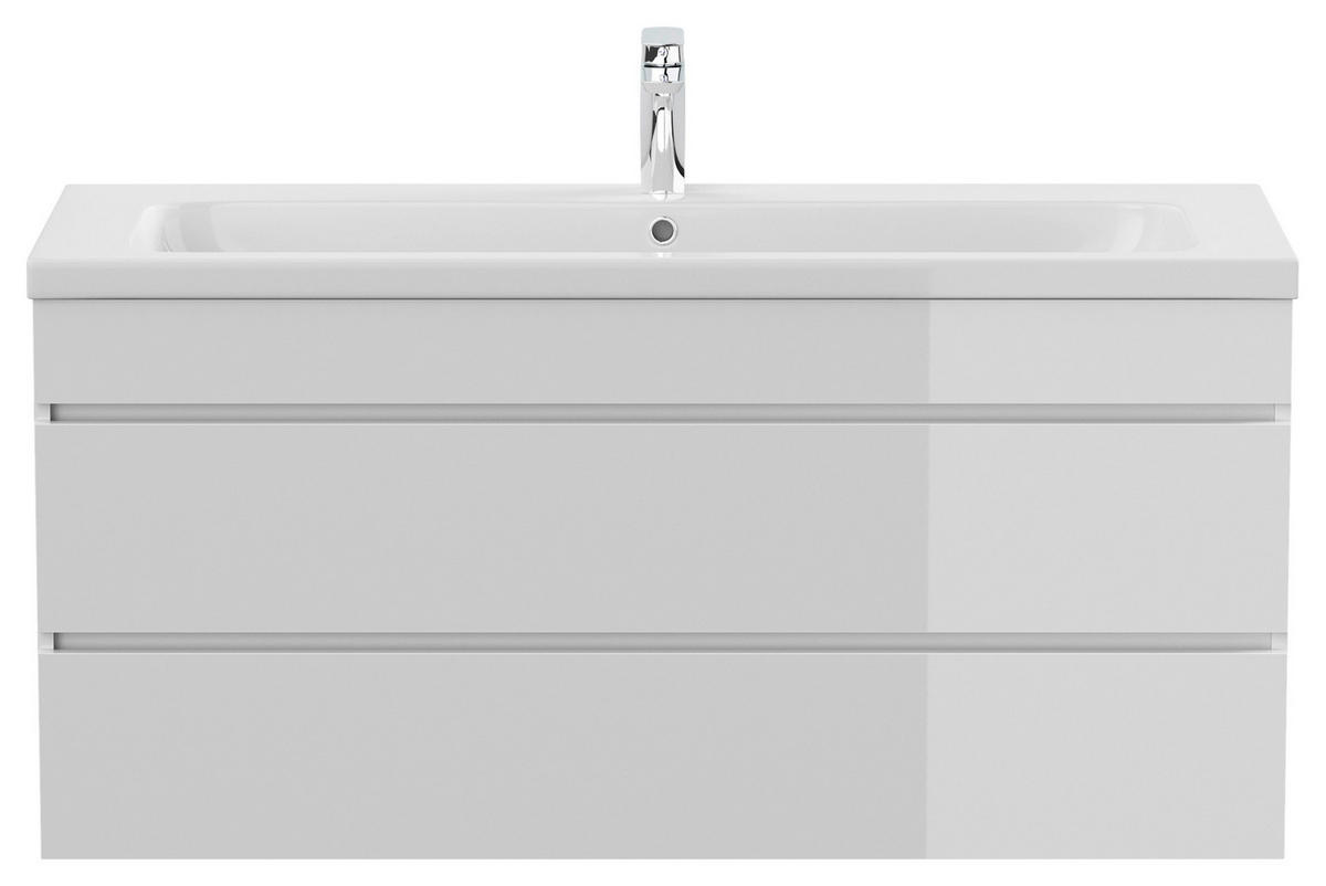 WASCHTISCHKOMBI 120 cm  - Weiß Hochglanz/Weiß, Basics, Holzwerkstoff/Stein (120cm) - MID.YOU