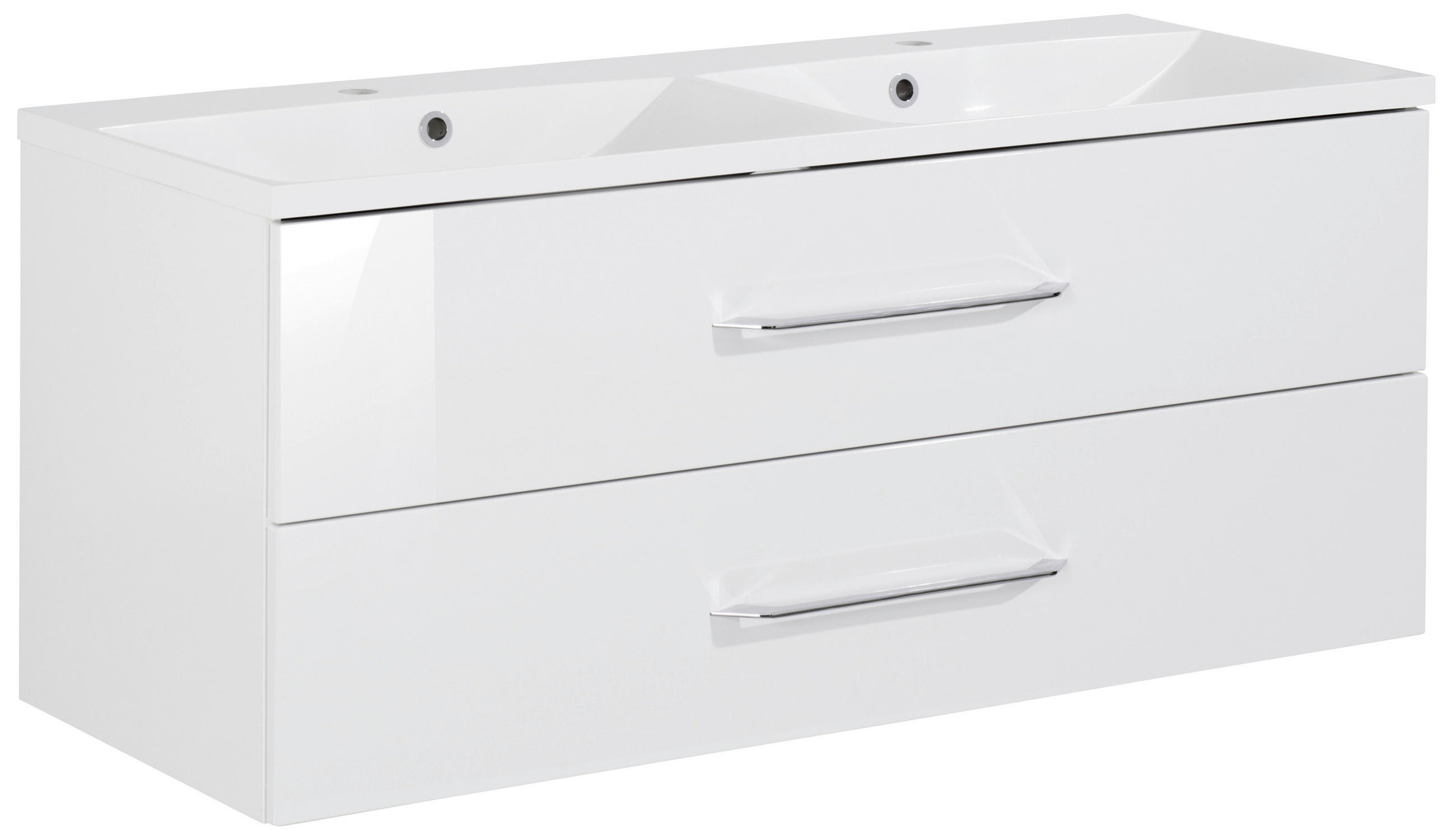 WASCHTISCHKOMBI 120,0 cm  - Weiß, MODERN, Holzwerkstoff/Kunststoff (120,0cm) - MID.YOU