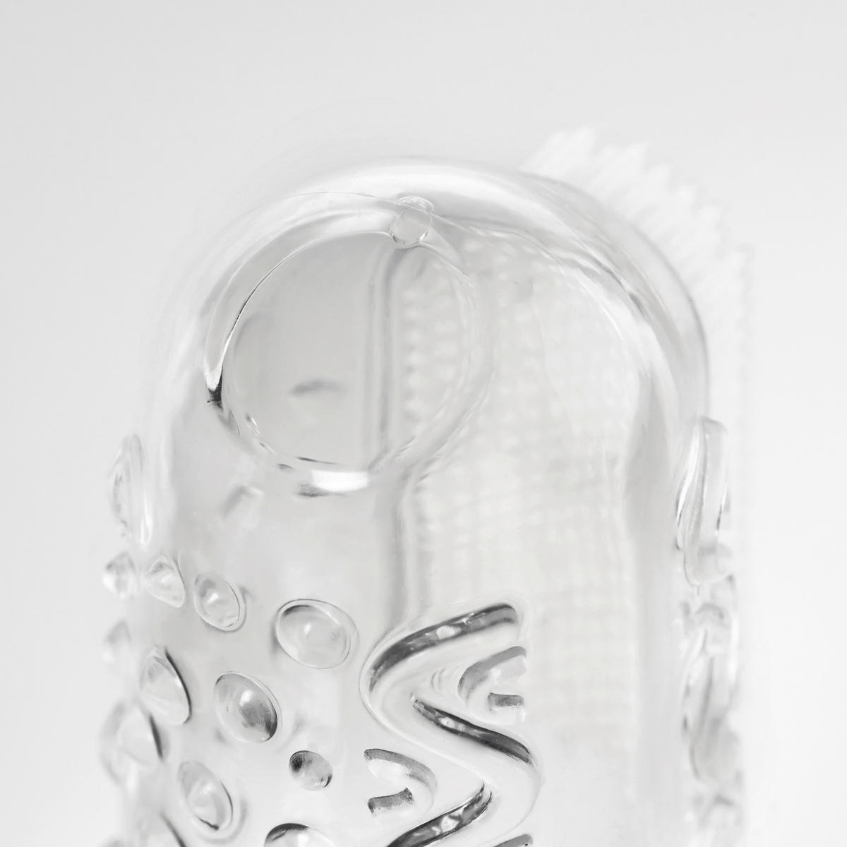 FINGERZAHNBÜRSTE - Transparent, Basics, Kunststoff (2,6/5,5/2,6cm) - Reer