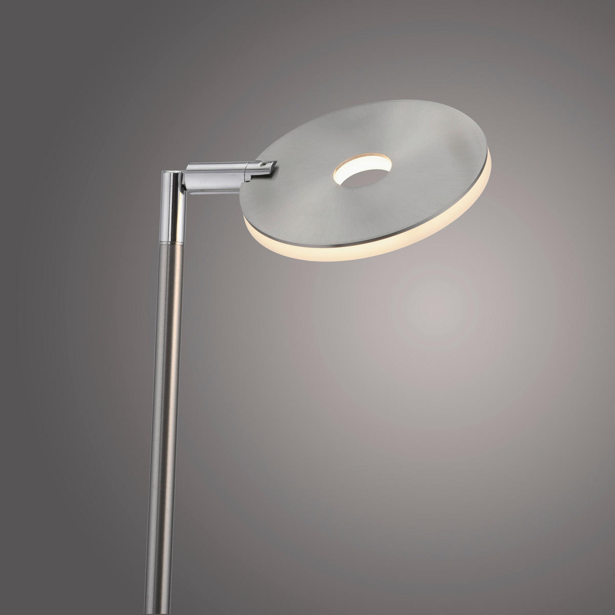 AKKU-STEHLEUCHTE Bente 42/42/160 cm  - Edelstahlfarben, Design, Kunststoff/Metall (42/42/160cm)