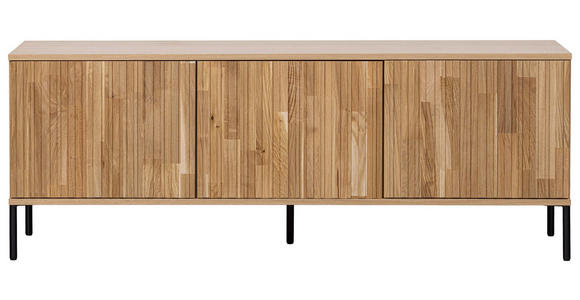 LOWBOARD  in 150/56/44 cm  - Eichefarben/Hellgrau, Design, Holz/Holzwerkstoff (150/56/44cm) - Ambia Home