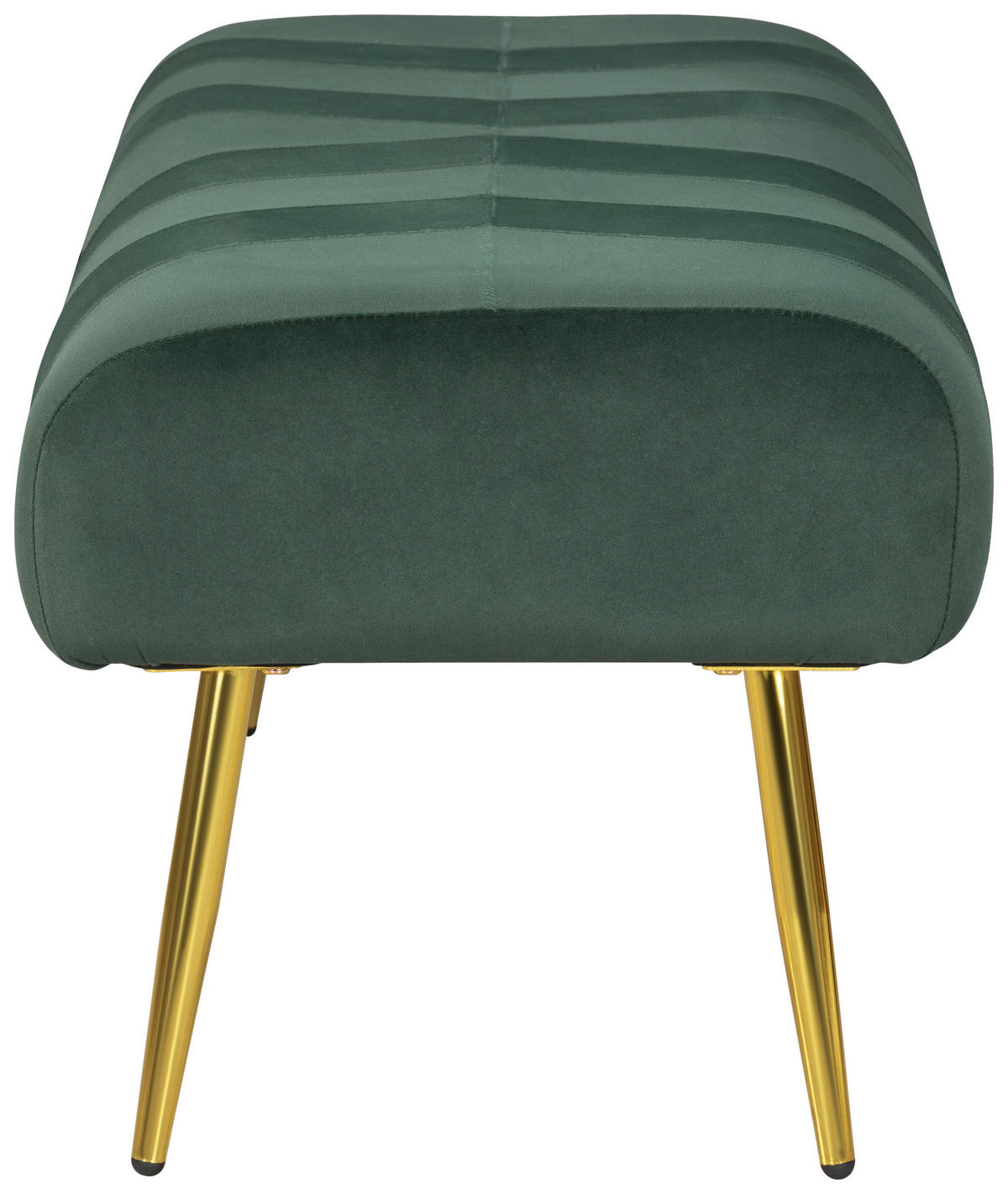 TABURETOVÁ LAVICE, kov, textil, kompozitní dřevo, 110/41/43 cm - zelená/barvy zlata, Design, kov/kompozitní dřevo (110/41/43cm) - MID.YOU