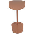 BEISTELLTISCH 53/38/60 cm Orange Freiform  - Orange, Basics, Metall (53/38/60cm) - Novel