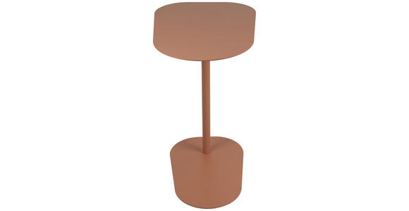 BEISTELLTISCH 53/38/60 cm Orange Freiform  - Orange, Basics, Metall (53/38/60cm) - Novel