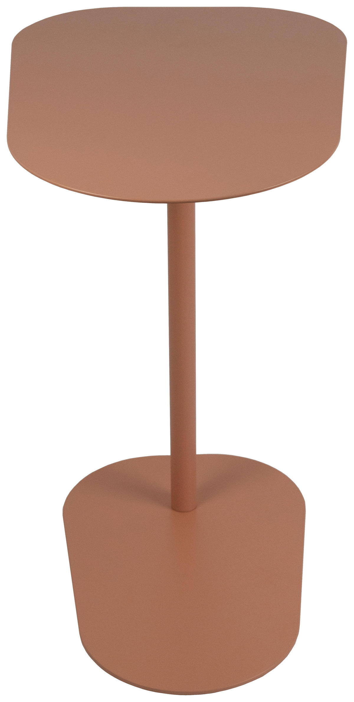 BEISTELLTISCH 53/38/60 cm Orange Freiform  - Orange, Basics, Metall (53/38/60cm) - Novel