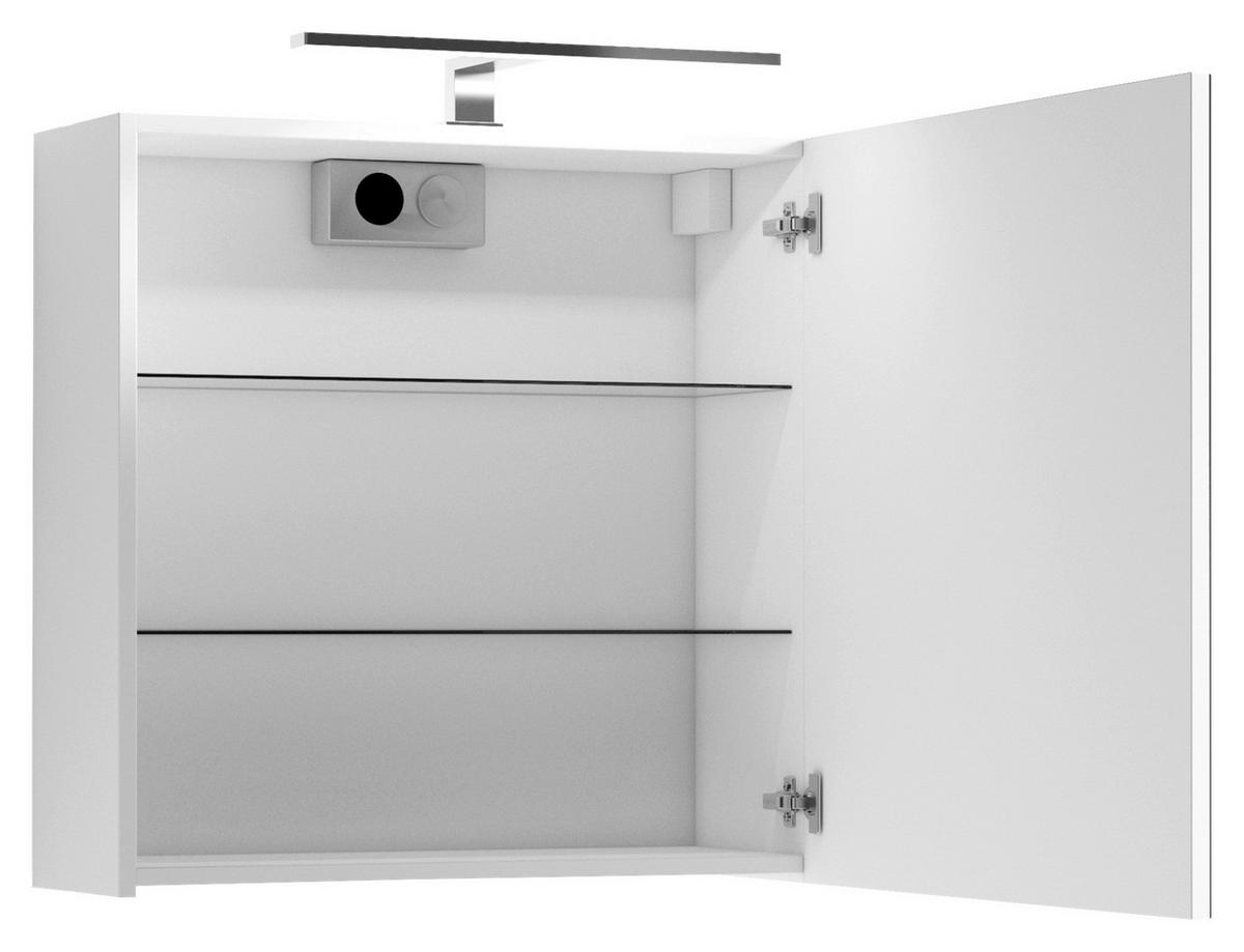 SPIEGELSCHRANK 60/60/20 cm  - Weiß, MODERN, Glas/Holzwerkstoff (60/60/20cm) - MID.YOU