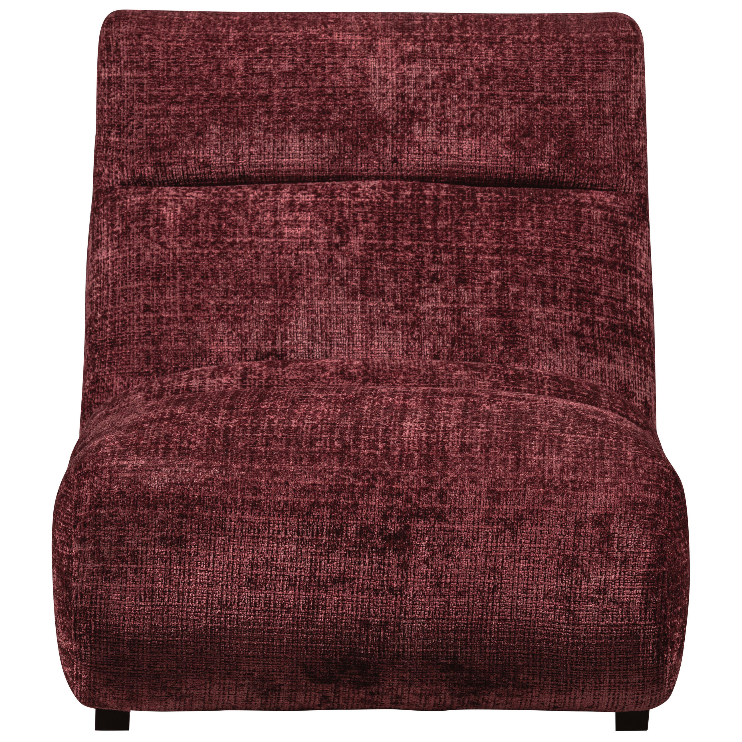 SESSEL in Chenille Aubergine  - Aubergine/Schwarz, Design, Kunststoff/Textil (75/82/96cm) - Livetastic