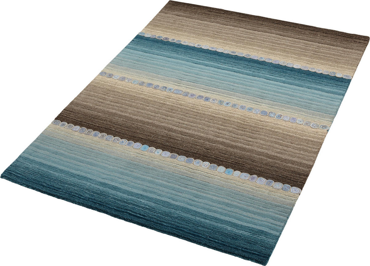 ORIENTTEPPICH 160/230 cm Twilight in Blue Blau, Grau  - Blau/Grau, KONVENTIONELL, Textil (160/230cm) - Cazaris