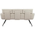 SITZBANK 185/91/70 cm  in Schwarz, Beige  - Beige/Schwarz, Design, Textil/Metall (185/91/70cm) - Dieter Knoll
