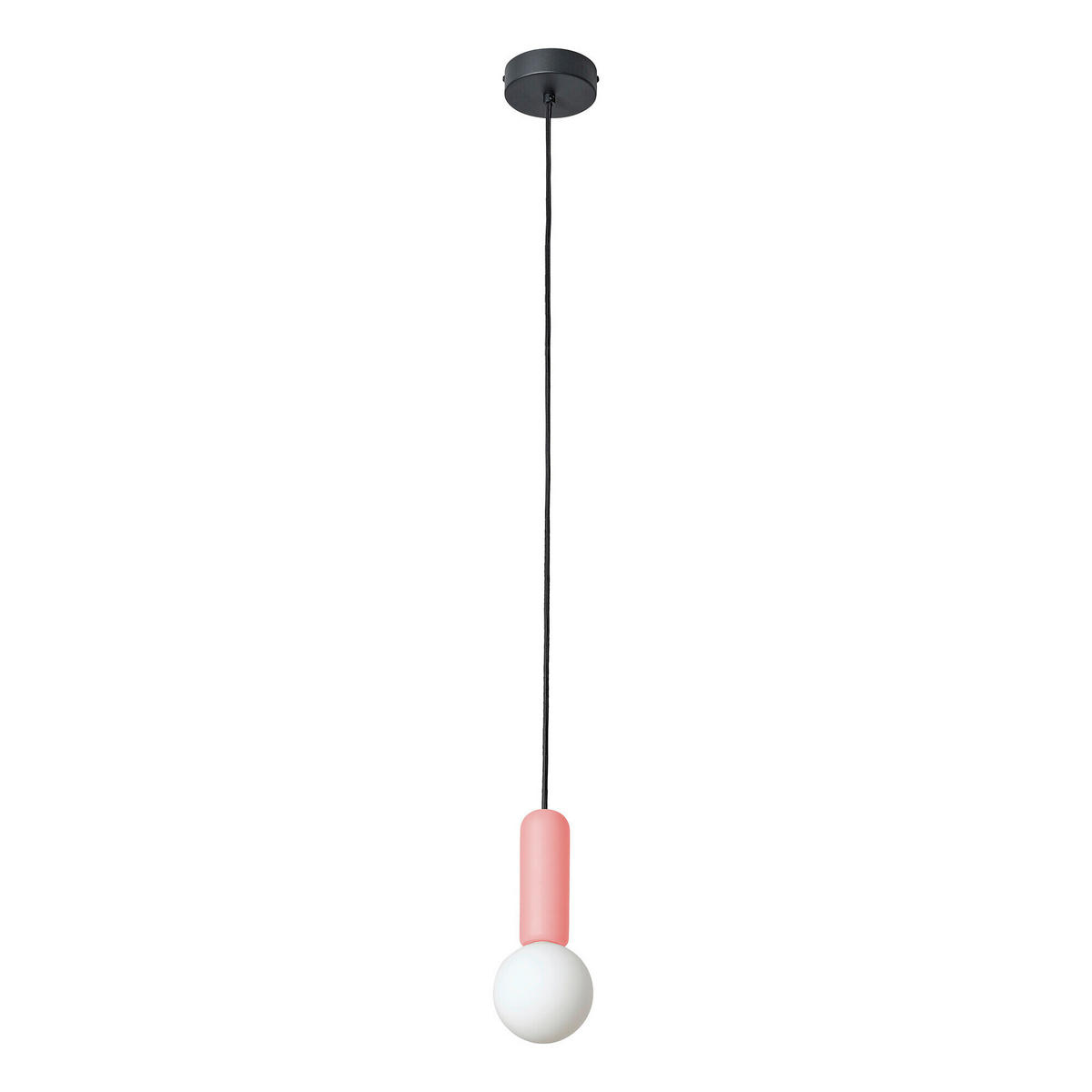HÄNGELEUCHTE 10/120 cm   - Rosa, Basics, Stein (10/120cm) - Osram