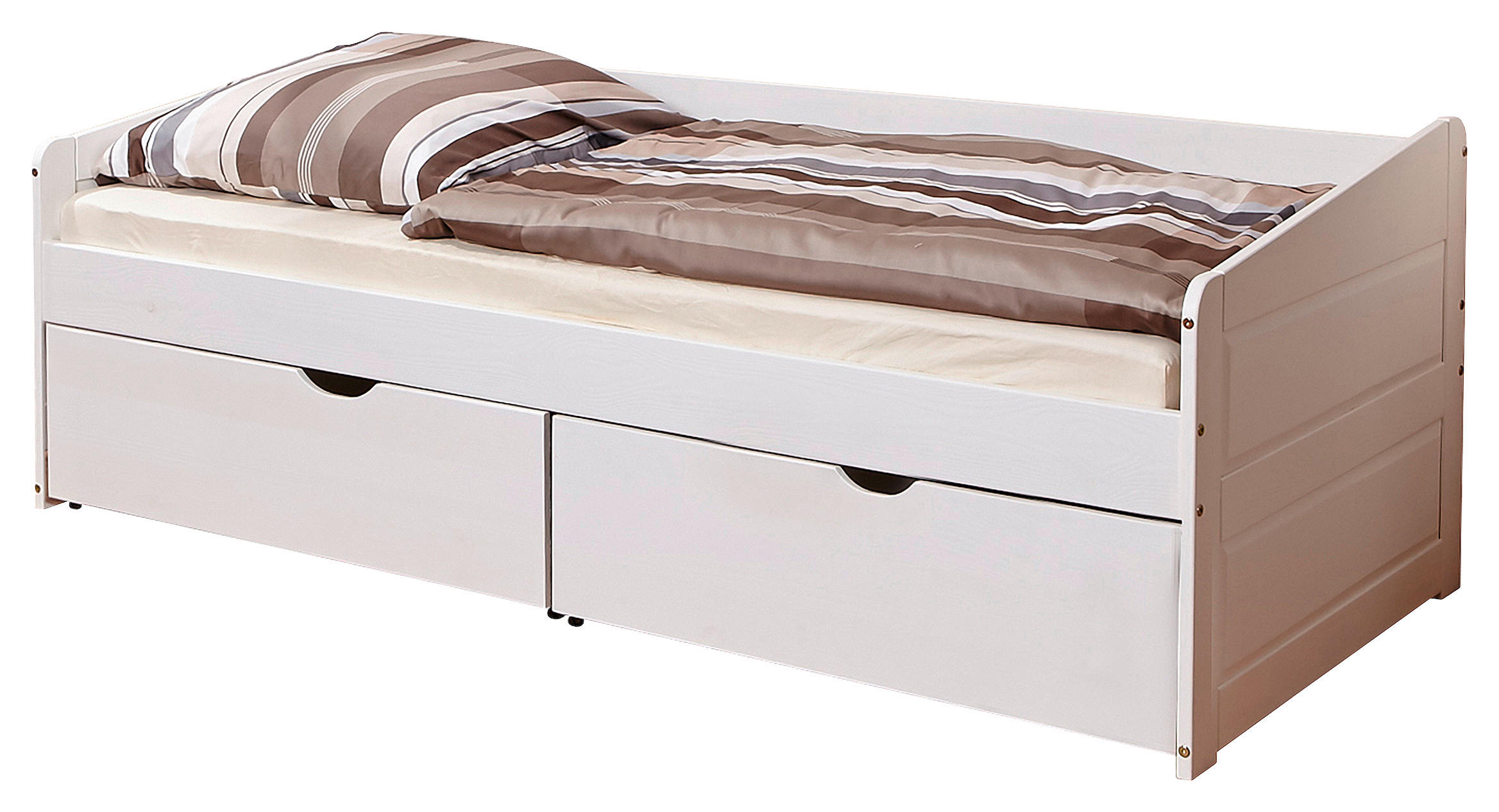 MID.YOU POSTEĽ S ÚLOŽNÝM PRIESTOROM, 90/200 cm biela