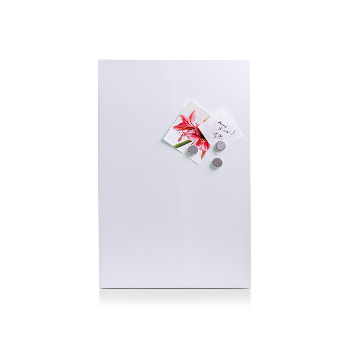MAGNETTAFEL - Silberfarben/Weiß, Basics, Metall (40/60/1,4cm) - Zeller Present