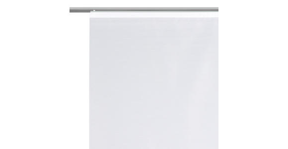 FLÄCHENVORHANG in Grau, Weiß halbtransparent - Weiß/Grau, Design, Textil (60/245cm) - Novel