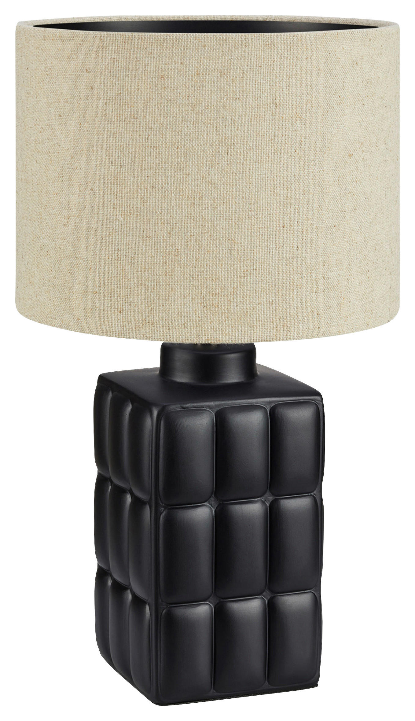 TISCHLEUCHTE CUSCINI 24/42,5 cm   - Beige/Schwarz, Basics, Keramik/Textil (24/42,5cm) - Markslöjd