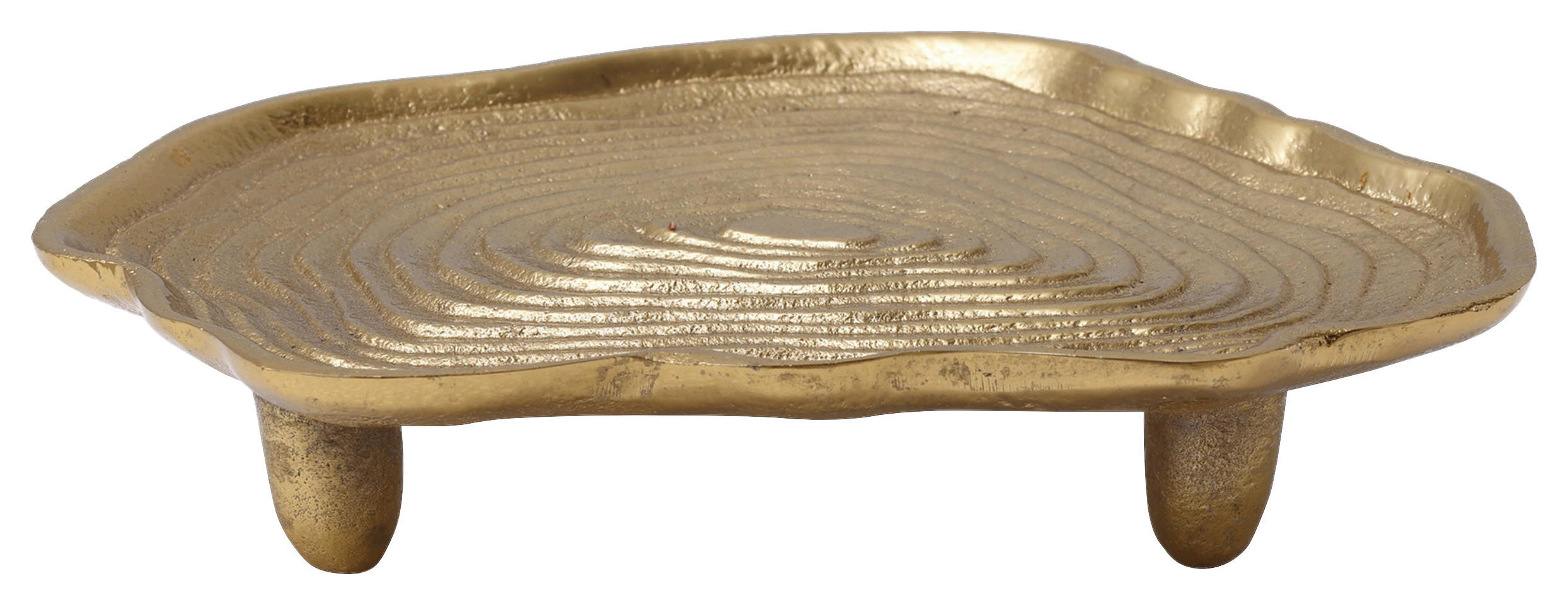 DEKOTABLETT - Goldfarben, Trend, Metall (19/18,5/4cm) - Kayoom