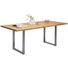 ESSTISCH in Holz, Metall - Edelstahlfarben/Eichefarben, Design, Holz/Metall (200/100/76cm) - Novel ESSTISCH in Holz, Metall - Edelstahlfarben/Eichefarben, Design, Holz/Metall (200/100/76cm) - Novel