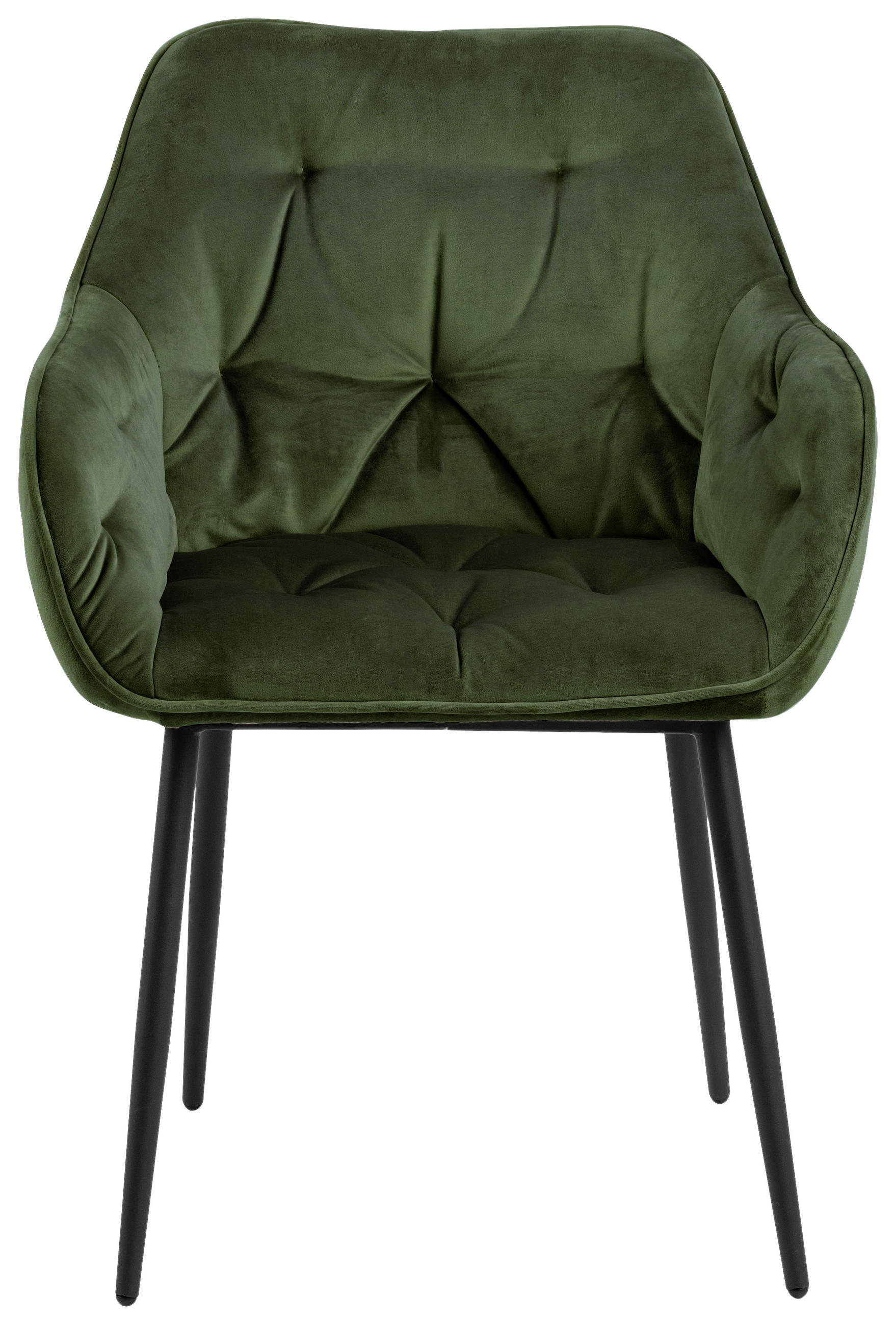 KAROSSZÉK zöld, fekete  - fekete/zöld, Trend, textil/fém (58/83/55cm) - Carryhome