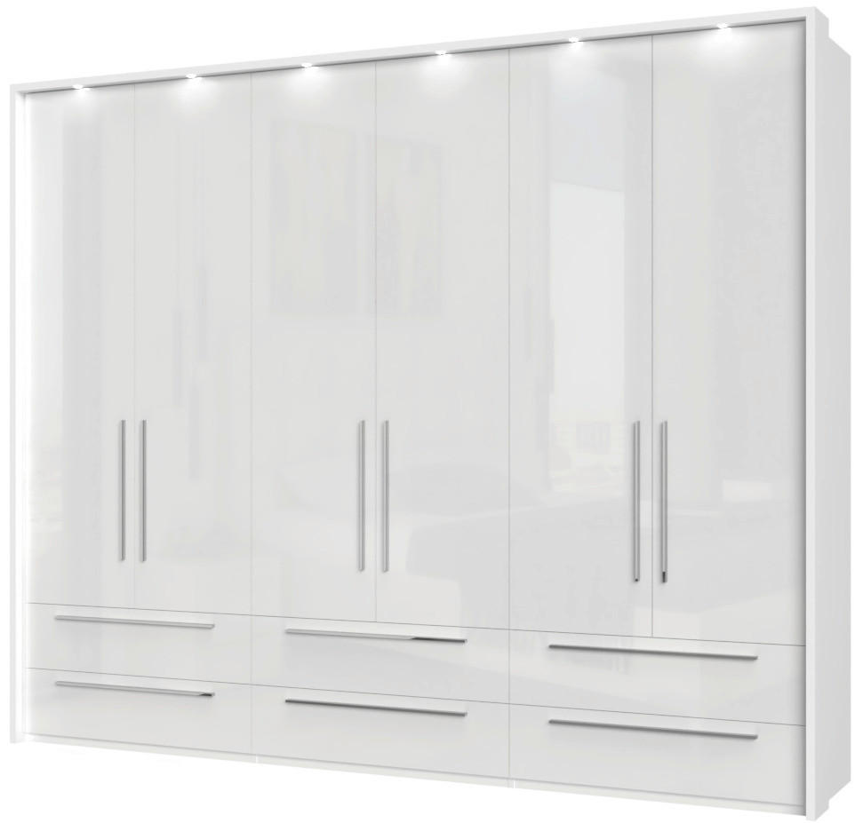 ORMAR SA KLASIČNIM VRATIMA bela, bela visoki sjaj  277/226/60 cm  - bela visoki sjaj/bela, Dizajnerski, pločasti materijal/plastika (277/226/60cm)