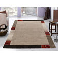 WEBTEPPICH 65/130 cm Palazzo Lobo Dunkelbraun, Beige  - Dunkelbraun/Beige, KONVENTIONELL, Textil (65/130cm) - Novel
