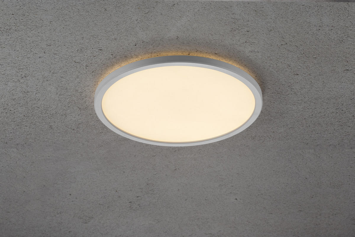 DECKENLEUCHTE PLANURA 29,4/2,3 cm   - Weiß, KONVENTIONELL, Kunststoff (29,4/2,3cm) - Nordlux