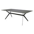 ESSTISCH in Metall, Keramik 180/90/75 cm  - Schwarz/Grau, Design, Keramik/Metall (180/90/75cm) - Hom`in