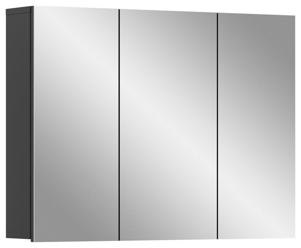 SPIEGELSCHRANK 80/60/15 cm  - Grau, MODERN, Glas/Holzwerkstoff (80/60/15cm) - MID.YOU
