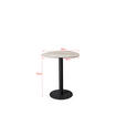 BARTISCH oval Schwarz, Taupe, Beige  - Taupe/Beige, Design, Glas/Keramik (90/90/105cm) - Novel
