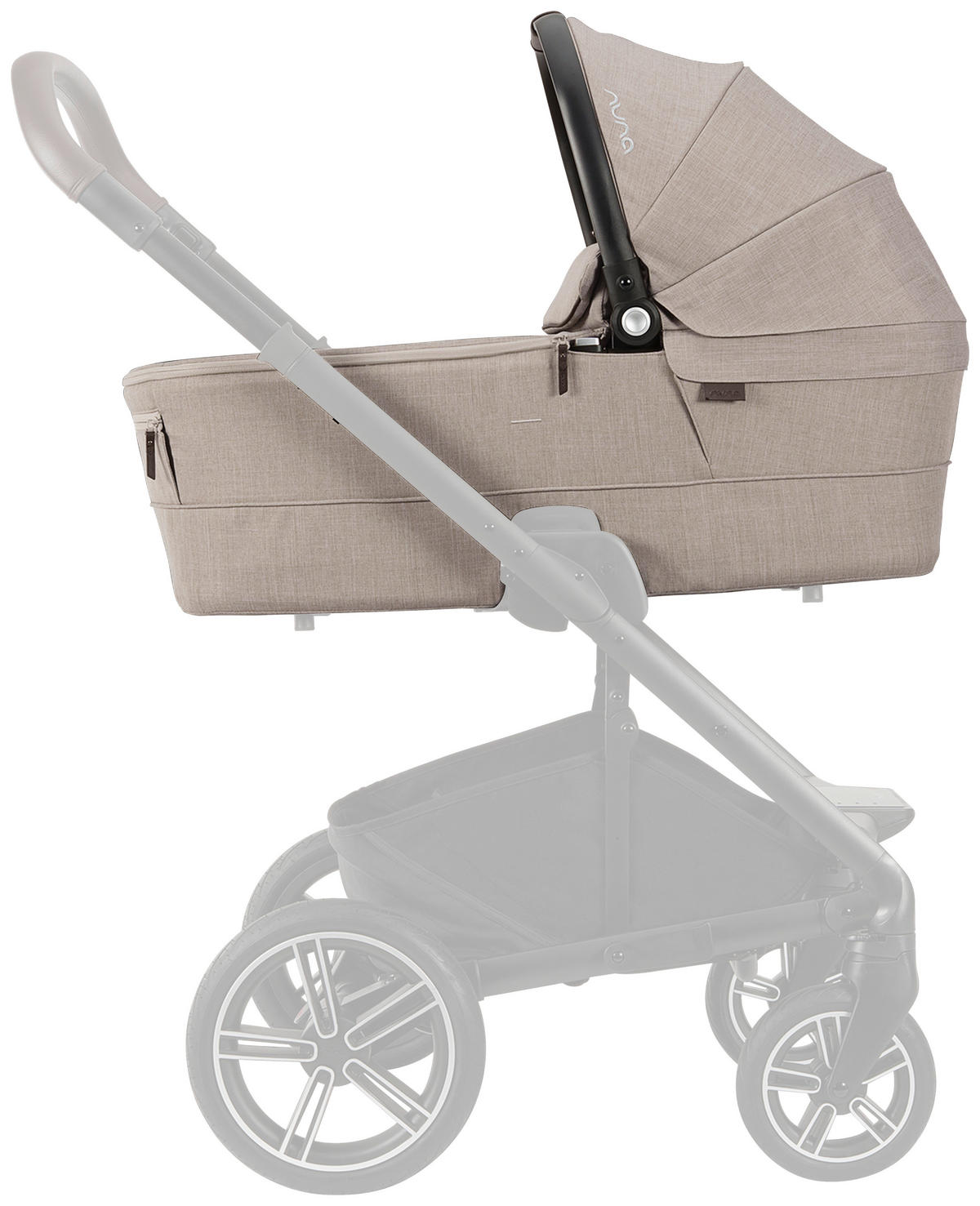 LIEGEWANNE Mixx Next  - Beigebraun/Grauweiß, Basics, Kunststoff (43/63/90cm) - Nuna