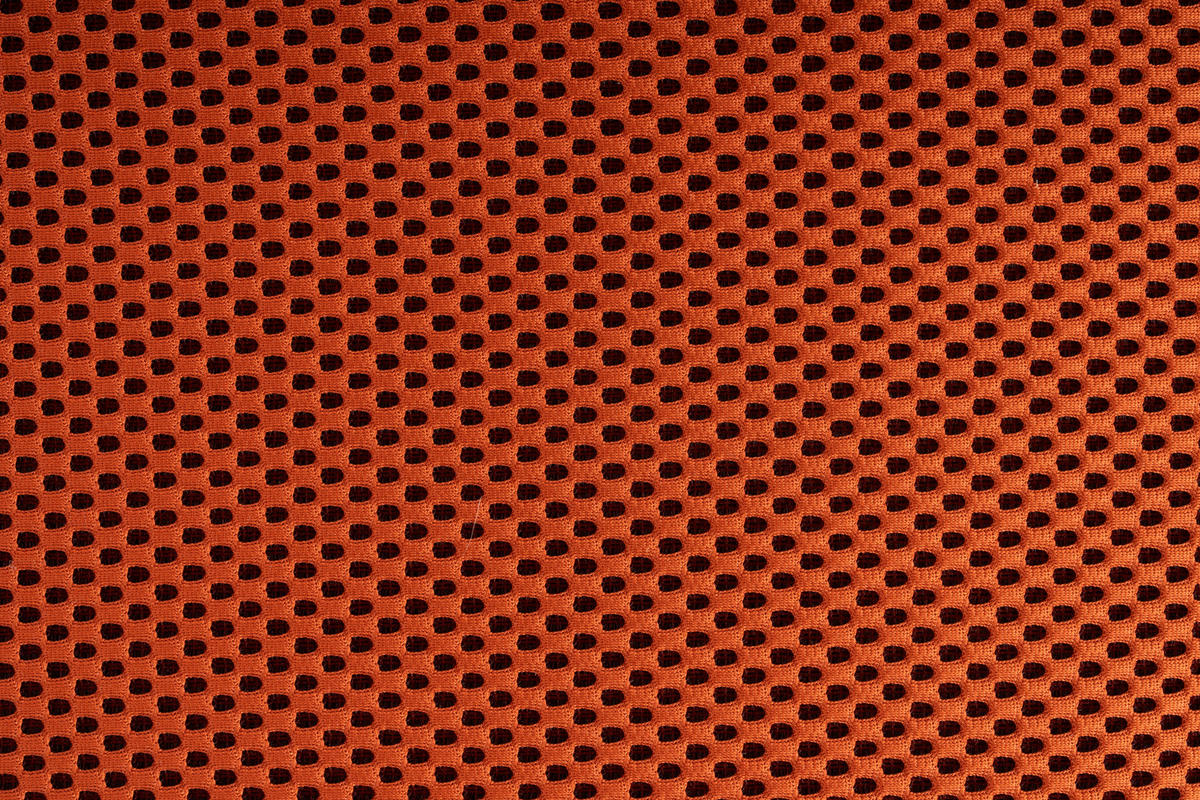 HOCKERBANK in Metall, Textil Schwarz, Dunkelorange  - Dunkelorange/Schwarz, Design, Textil/Metall (95/43/36cm)