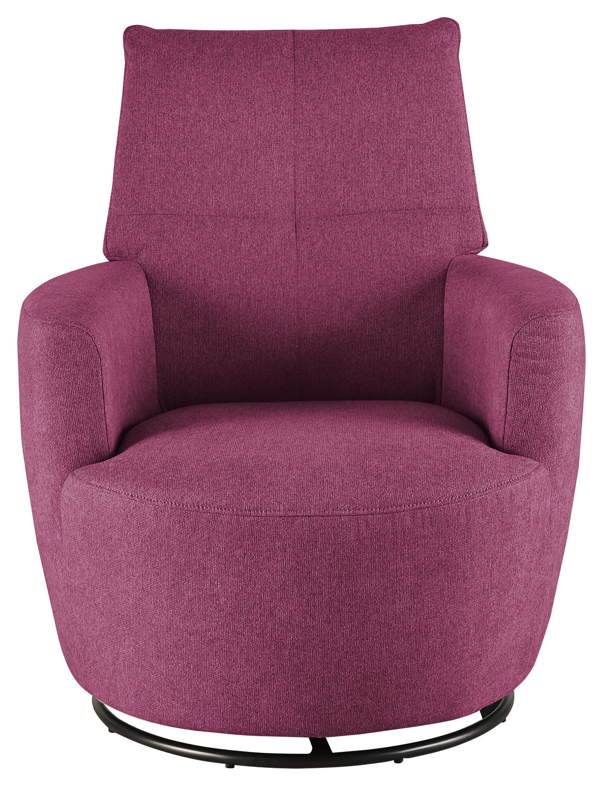 SESSEL Webstoff Violett    - Violett/Schwarz, Design, Textil/Metall (80/96/88cm) - SetOne by Musterring