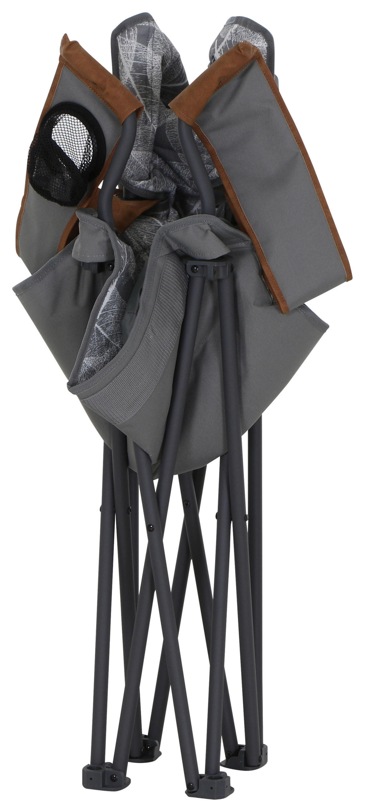 CAMPINGSESSEL - Anthrazit/Grau, KONVENTIONELL, Textil/Metall (90/96/61cm) - Siena Garden