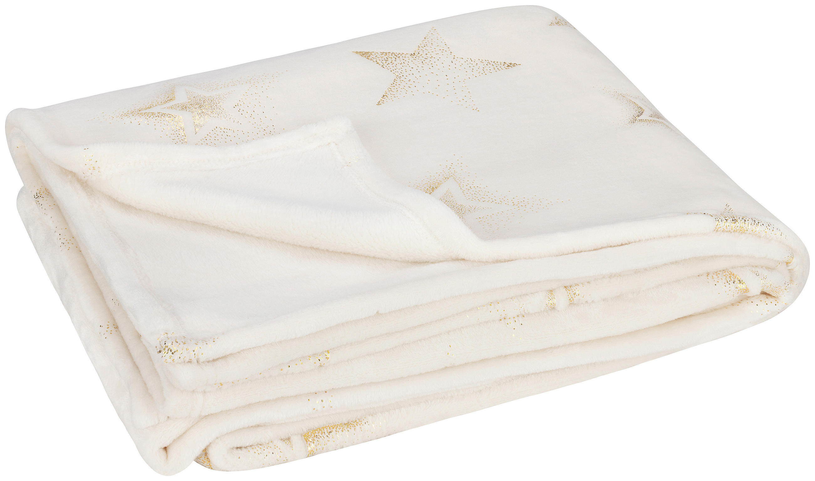 WOHNDECKE STAR 130/170 cm  - Beige, Trend, Textil (130/170cm) - X-Mas