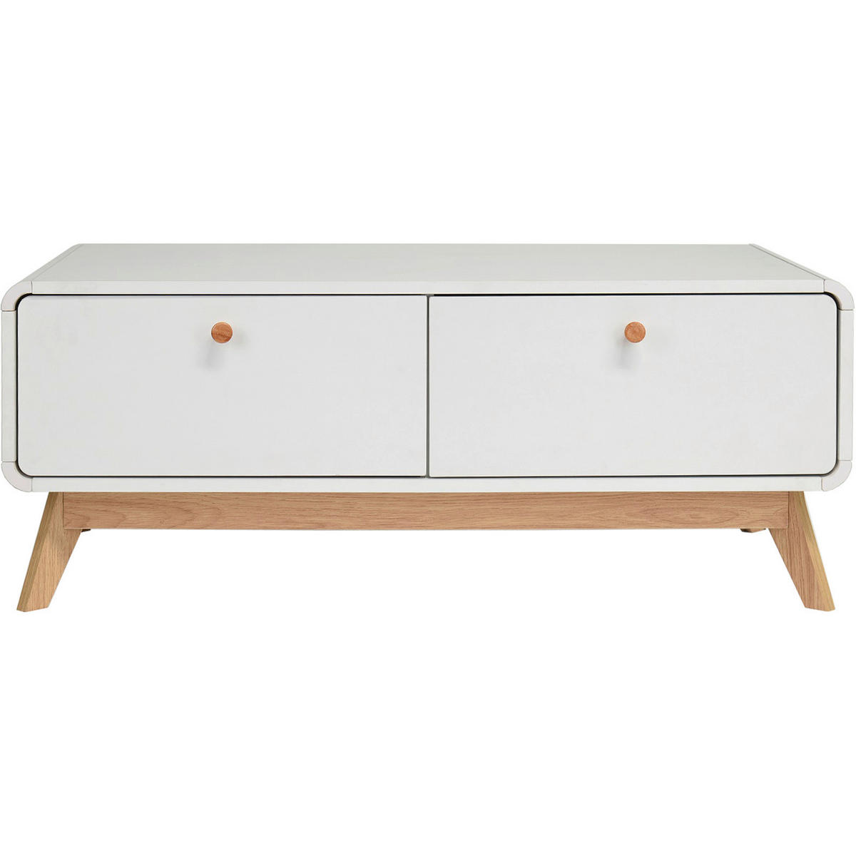 LOWBOARD Cassie  in 100/40/51 cm  - Eichefarben/Weiß, Design, Holz/Holzwerkstoff (100/40/51cm) - MID.YOU