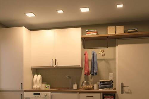 LED-PANEEL 17,5/17,5/5 cm  - Weiß, Design, Kunststoff (17,5/17,5/5cm) - Paulmann