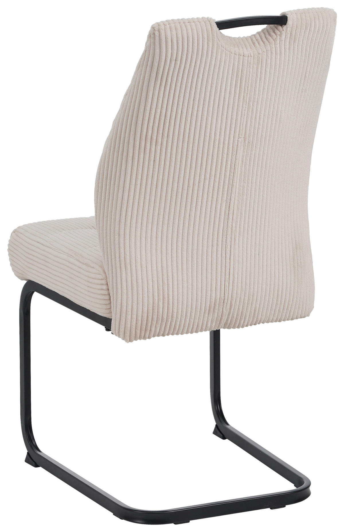 SCHWINGSTUHL  in Eisen Cord  - Beige/Schwarz, Design, Textil/Metall (46/96/61.5cm) - Carryhome