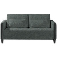 SCHLAFSOFA Webstoff Schwarz, Graugrün Fussart wählbar, Stoffauswahl, Rücken echt, Armteil links, Armteil rechts  - Schwarz/Graugrün, Design, Holz/Textil (174/88/104cm) - Niels Andersson