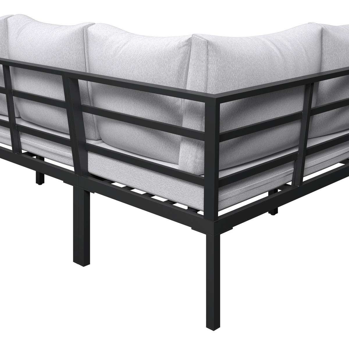 LOUNGE ÉTKEZŐGARNITÚRA  185/280 cm   - szürkésfehér/antracit, Modern, műanyag/textil (185/280cm) - Ambia Garden