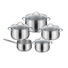 Kochtopfset 9-teilig - Basics, Glas/Metall - Kelomat Kochtopfset 9-teilig - Basics, Glas/Metall - Kelomat