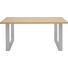ESSTISCH in Holz, Metall, Holzwerkstoff - Edelstahlfarben/Eichefarben, Design, Holz/Holzwerkstoff (180/75/100cm) - Now by Hülsta ESSTISCH in Holz, Metall, Holzwerkstoff - Edelstahlfarben/Eichefarben, Design, Holz/Holzwerkstoff (180/75/100cm) - Now by Hülsta