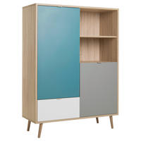 HIGHBOARD  in 103/139/40 cm  - Eichefarben/Petrol, Trend, Holzwerkstoff (103/139/40cm) - MID.YOU