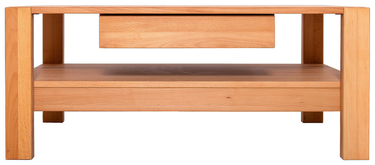 COUCHTISCH Kernbuche massiv 110/70/47,5 cm rechteckig Buchefarben  - Buchefarben, KONVENTIONELL, Holz (110/70/47,5cm) - Linea Natura