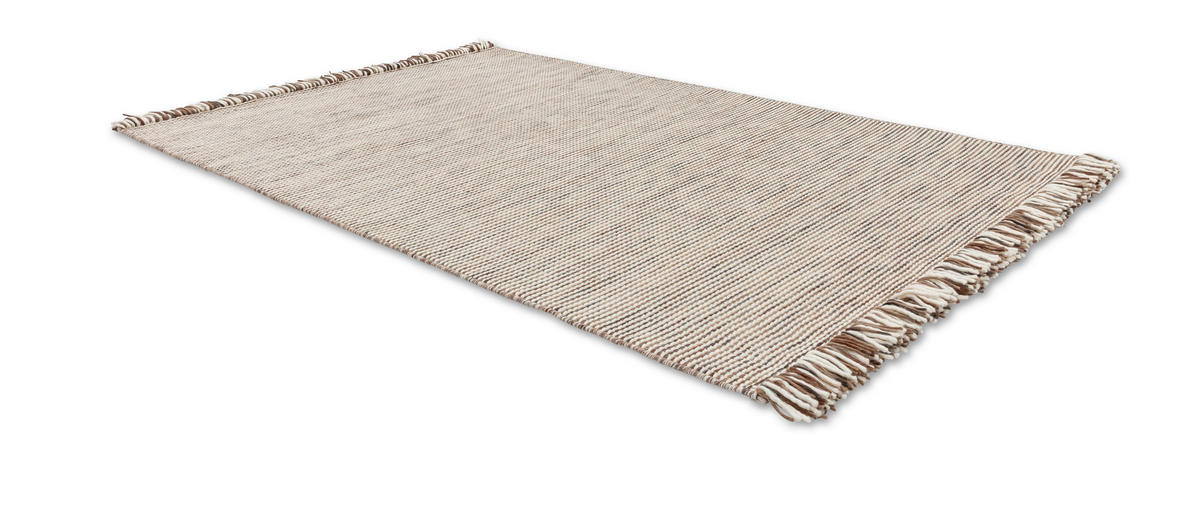 HANDWEBTEPPICH  Wohnzimmer 140/200 cm Arina Braun rechteckig  - Braun, Basics, Textil (140/200cm) - Schöner Wohnen
