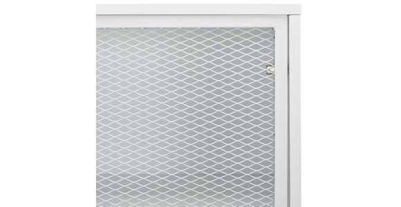 VITRINE in Weiß - Weiß, MODERN, Holzwerkstoff/Metall (80/191/41cm) - Novel