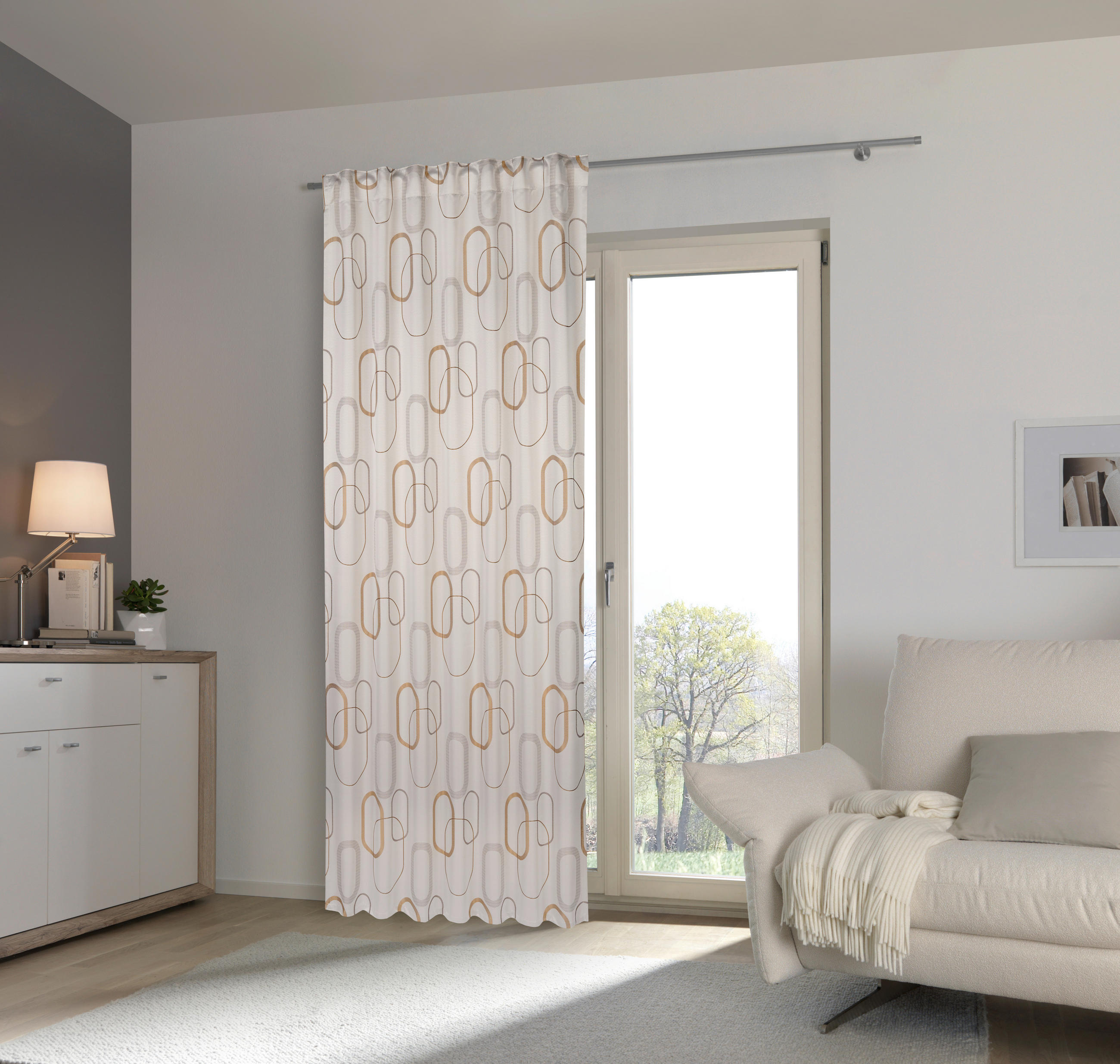 DRAPERIE CONFECȚIONATĂ opac  - bej, Design, textil (140/245cm) - Esposa