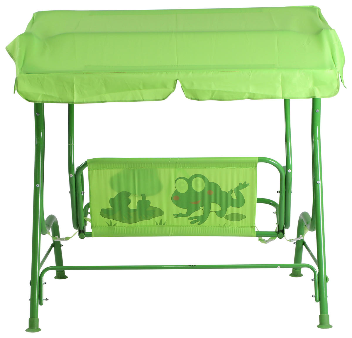 Kinder-Hollywoodschaukel 115/118/75 cm  - Grün, MODERN, Textil/Metall (115/118/75cm) - Siena Garden
