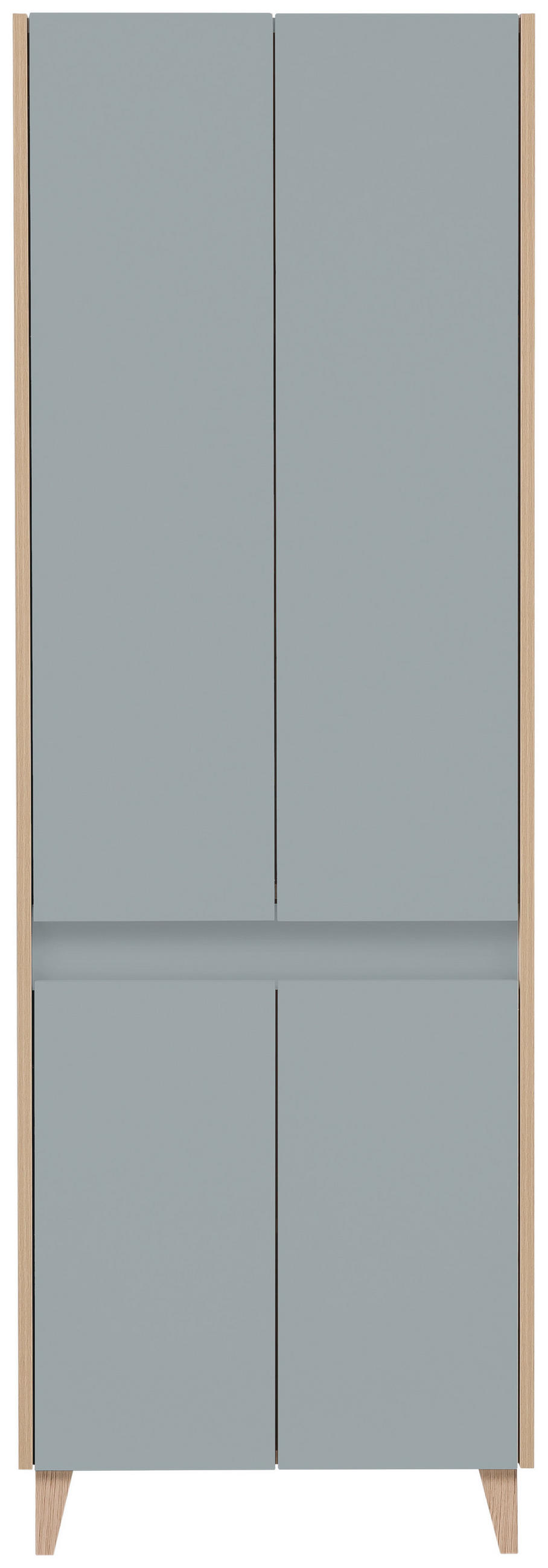 HOCHSCHRANK Blau, Hellblau, Pastellblau - Blau/Pastellblau, MODERN, Holzwerkstoff/Kunststoff (56,9/170/33cm) - MID.YOU