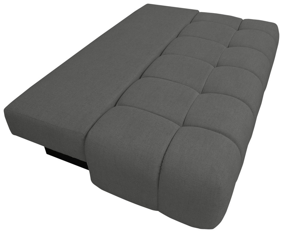 BOXSPRINGSOFA in Chenille Anthrazit  - Anthrazit/Schwarz, MODERN, Kunststoff/Textil (210/72/105cm) - Cantus