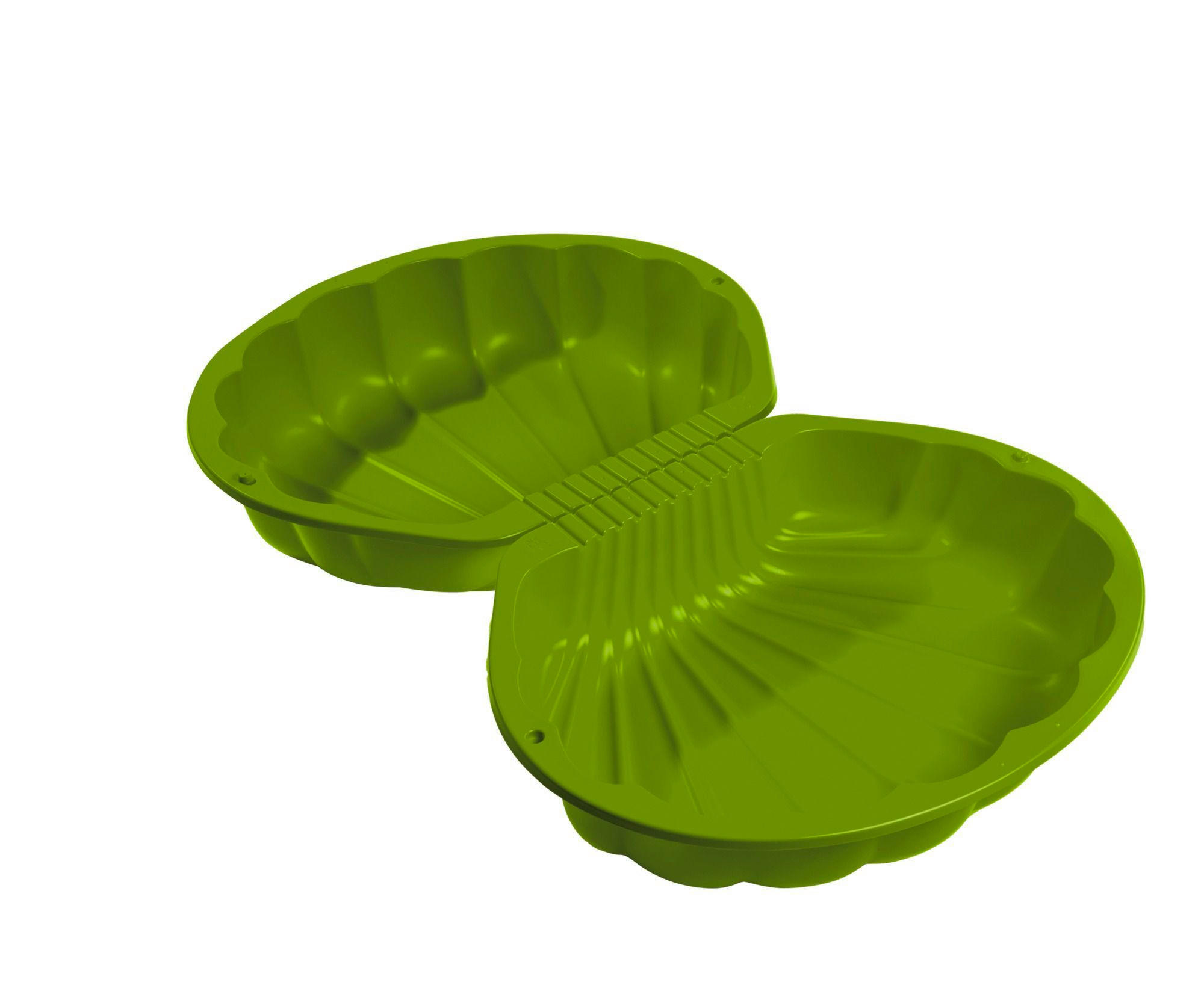 SAND- UND WASSERMUSCHEL Grün  - Grün, Basics, Kunststoff (73/88/22cm) - BIG