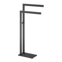 HANDTUCHSTÄNDER - Edelstahlfarben, Basics, Metall (15/80/38,5cm) - Zack