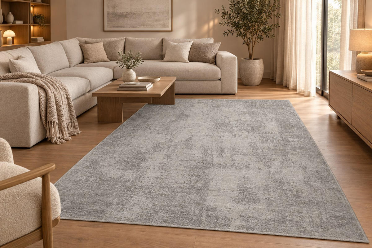 WEBTEPPICH  Wohnzimmer 200/290 cm ISABELLE FABIA Silberfarben rechteckig  - Silberfarben, Design, Textil (200/290cm) - Dieter Knoll